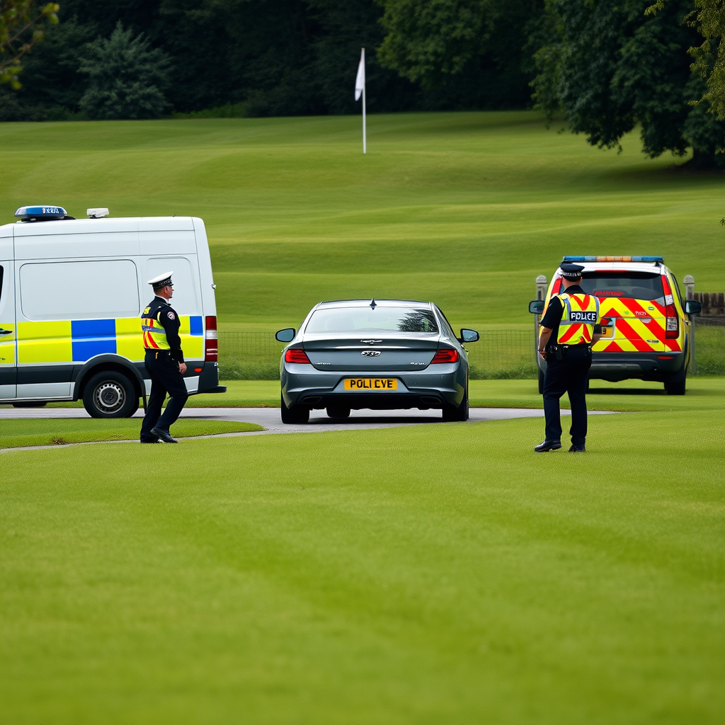 Pursuit unfolds as officers chase suspect on Oxfordshire golf course